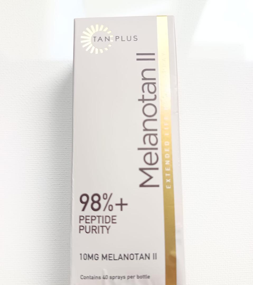 TAN PLUS Melanotan II extended life nasal spray box